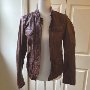 Gap genuine leather jacket